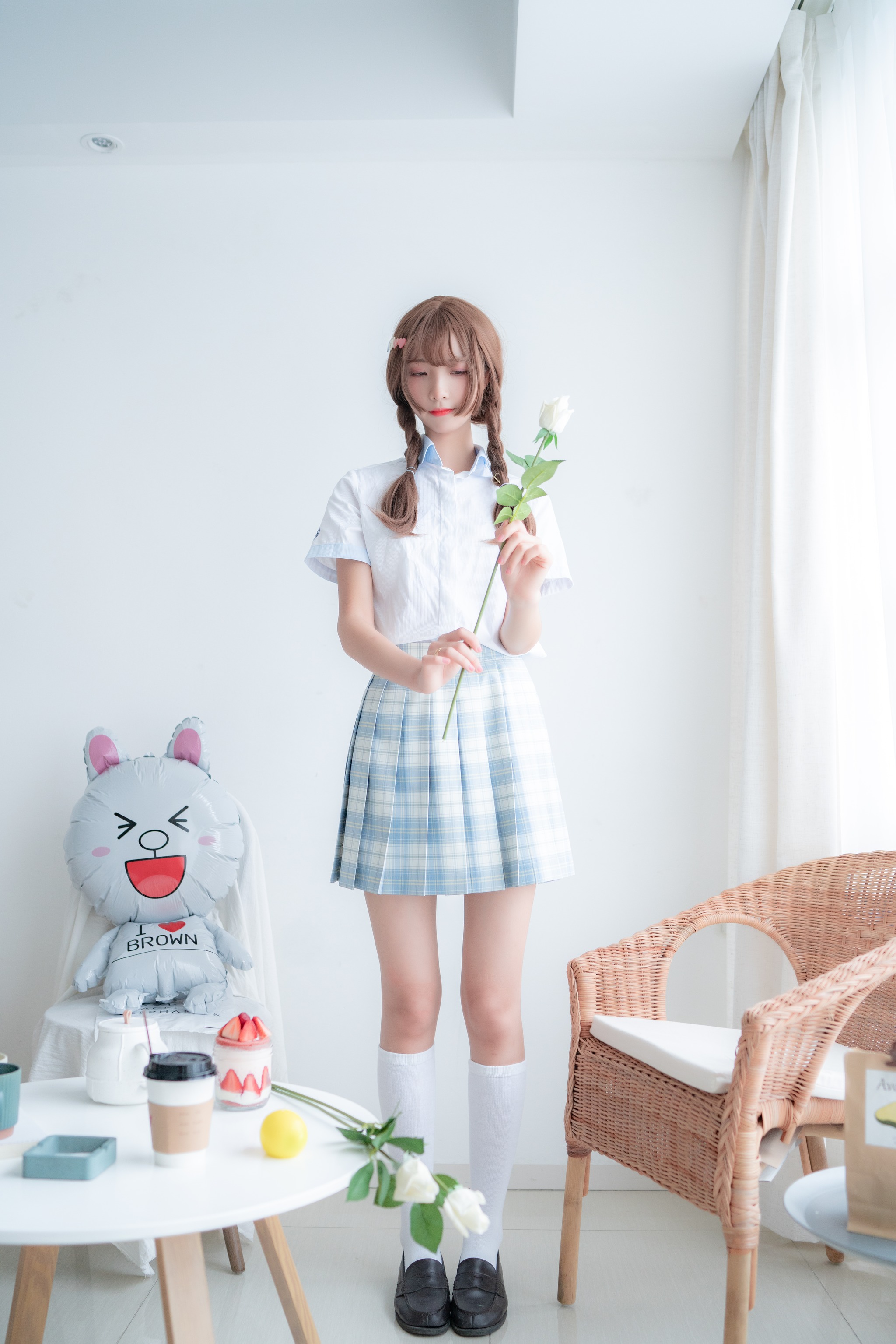 西瓜少女 西呱呀呀呀 - NO.003 西瓜少女(西呱呀呀呀) 民宿私房淡蓝JKS [46P]-XikXak